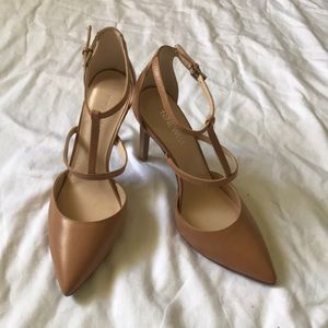 Nine West | Nude Leather Heels